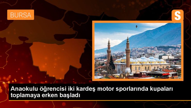 İnegöl’deki Kardeşler Motosiklet Sporunda 3 Kupaya Sahip