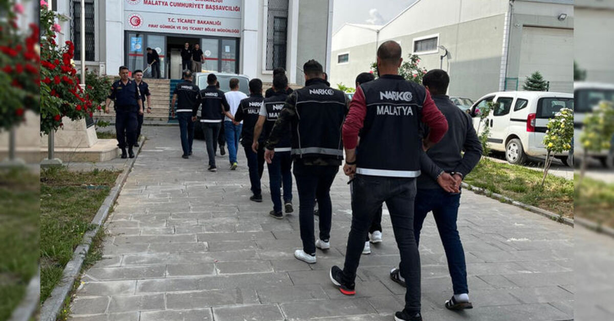 Malatya’da uyuşturucu operasyonu: 17 tutuklama