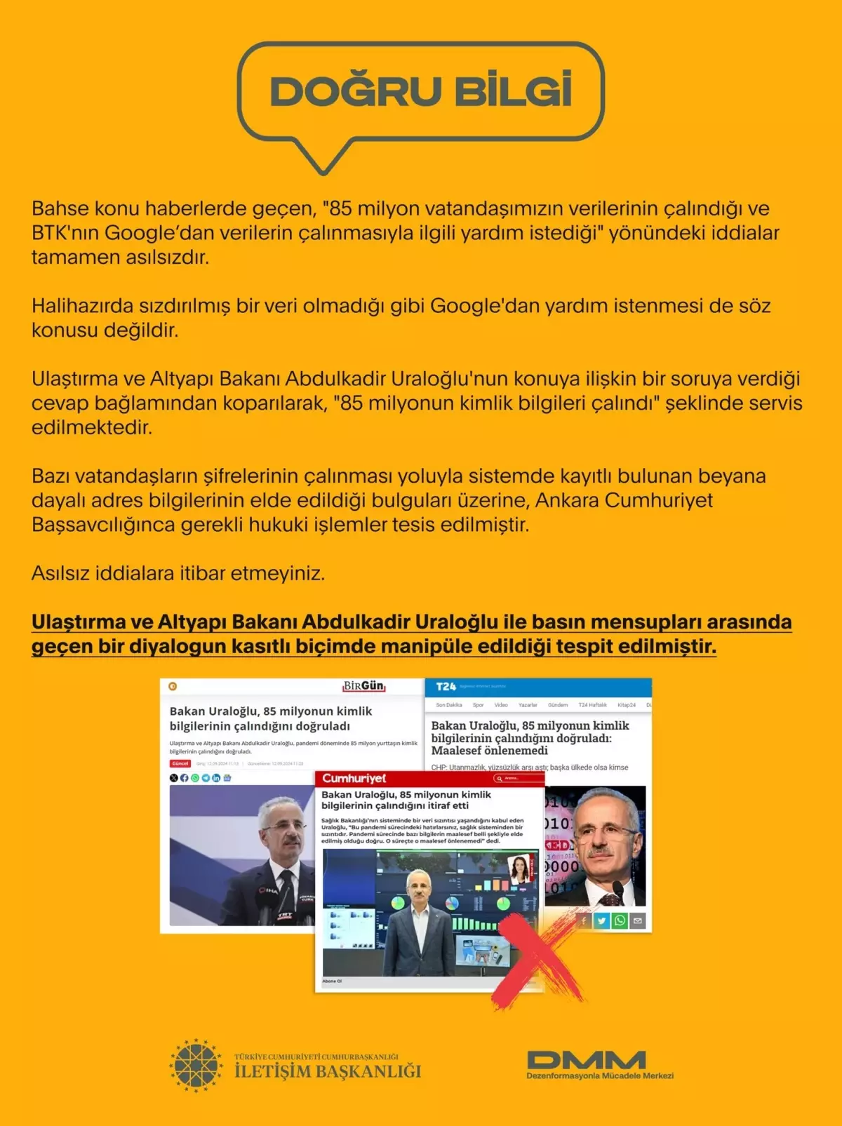 Veri Çalıntısı İddiaları Asılsız