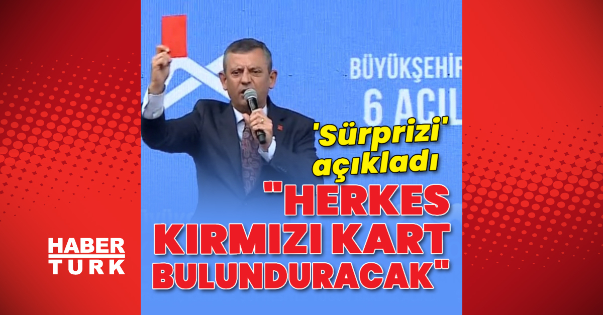 “Herkes cebinde kırmızı kart bulunduracak”